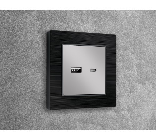 Накладка для розетки type A и C Ambrella Volt AP4110 Quant