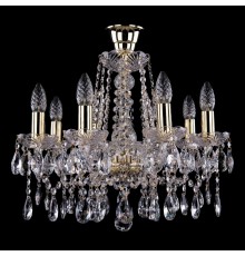 Подвесная люстра Bohemia Ivele Crystal 1413/8/165/G/Tube 1413