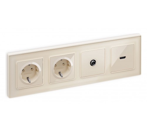 Накладка для розетки с заземлением Ambrella Volt AP3060 Quant