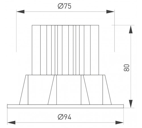 Встраиваемый светильник Arlight 041574 ATOLL