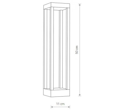 Наземный низкий светильник Nowodvorski 8145 Structure Led