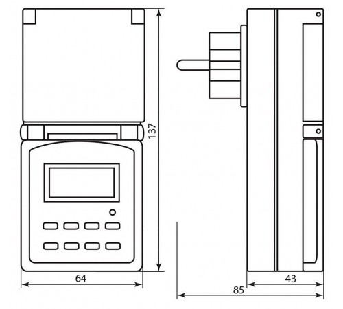 Розетка с таймером Feron 23206 TM23