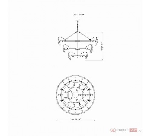 Подвесная люстра Moderli  Justine