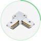 Соединитель угловой L-образный для треков Hesby Lighting 0030 Skylite