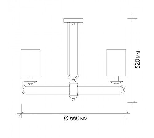 Люстра на штанге Escada 10166/5PL Chrome Eclipse