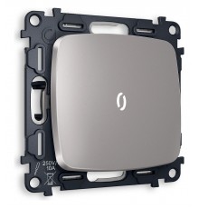 Выключатель одноклавишный с подсветкой без рамки Ambrella Volt MO502015 Quant