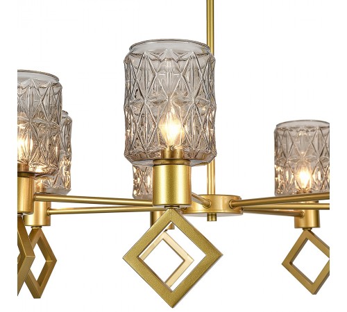 Люстра на штанге Indigo 13025/7R Gold Preda