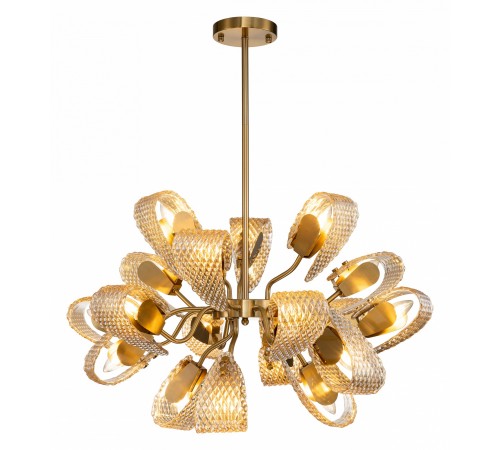 Люстра на штанге Indigo 11033/18R Amber Fless