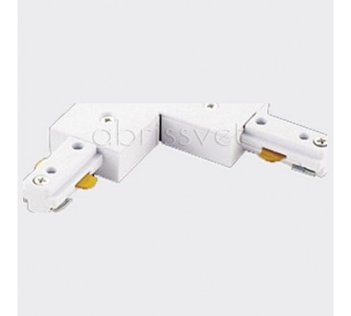 Соединитель угловой L-образный для треков Italline WSO 74 white WSO