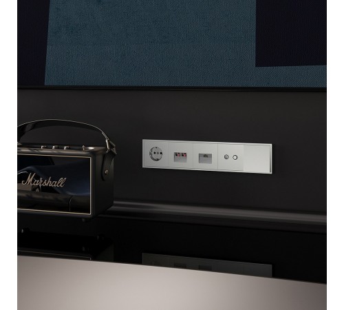 Розетка для вывод кабеля без рамки Voltum VLS080205 S70