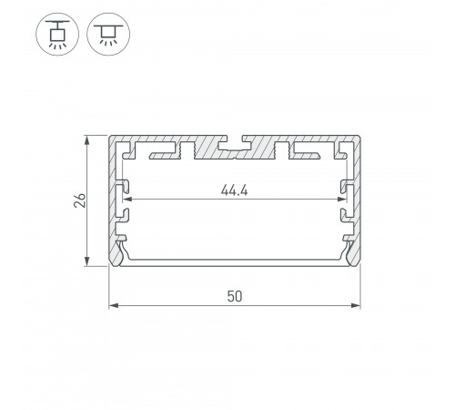 Профиль универсальный Arlight 033772 PLS-LOCK