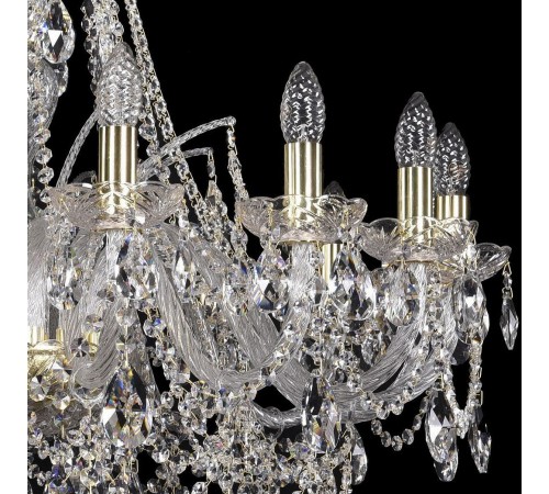 Подвесная люстра Bohemia Ivele Crystal 1411/16/300/G 1411