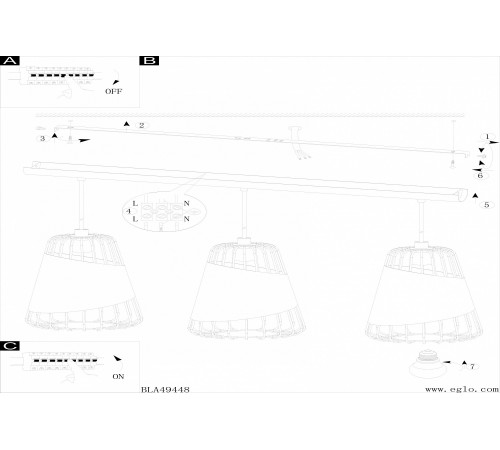 Подвесной светильник Eglo 49448 Austell