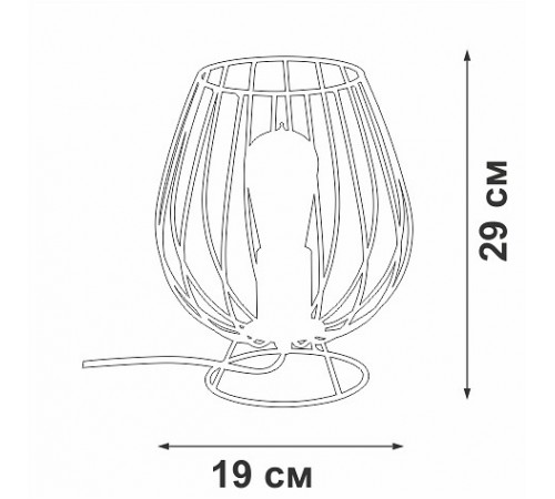 Настольная лампа декоративная Vitaluce V4296-0/1L V4296