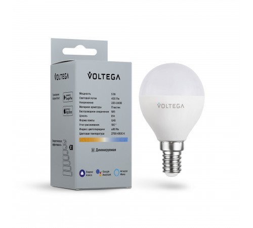 Лампа светодиодная с управлением через Wi-Fi Voltega 2428 Wi-Fi bulbs