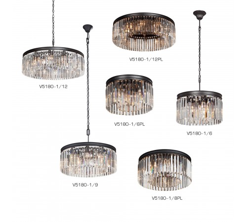 Потолочная люстра Vitaluce V5180-1/8PL V5180