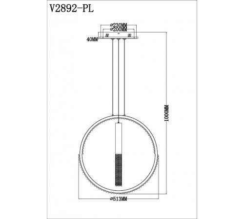 Подвесной светильник Moderli V2892-PL Novas