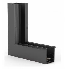 Соединитель угловой внутренний для треков встраиваемых Arlight 046923 MAG-CON-4560-F-L90-INT