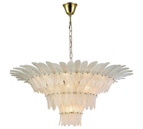 Подвесная люстра Newport 8812/C new gold white VICTORIA