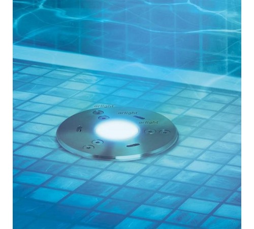 Встраиваемый в дорогу светильник Arlight 024939 KT-AQUA-COLOR-R85-9W RGB (SL, 25 deg, 12V)