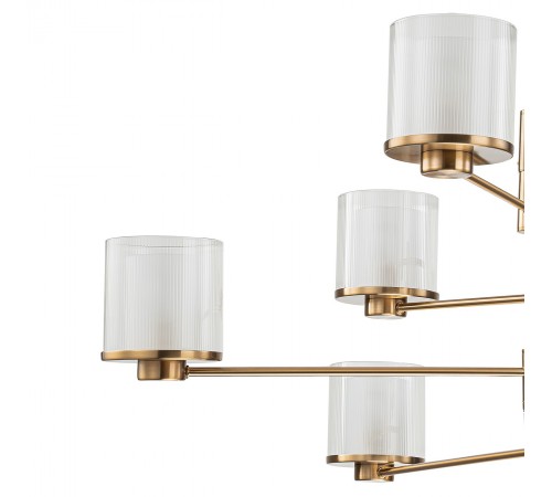 Люстра на штанге Indigo 13023/8R Brass Bilancia