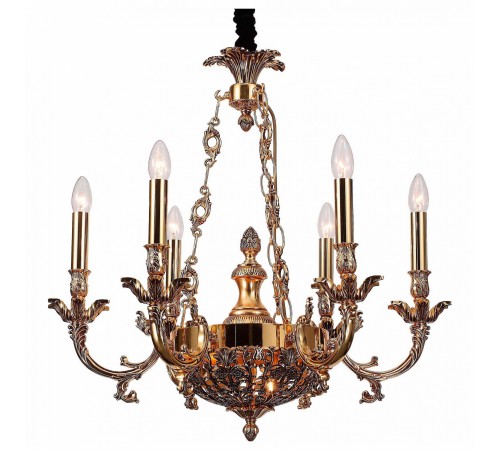 Подвесная люстра Lucia Tucci FIRENZE 1781.6.2 antique gold Firrnze