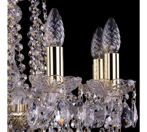 Подвесная люстра Bohemia Ivele Crystal 1413/8/165/G 1413