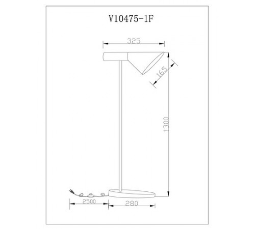 Торшер Moderli V10475-1F Turin