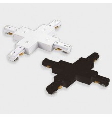 Соединитель X-образный для треков Italline WSO 75 black WSO