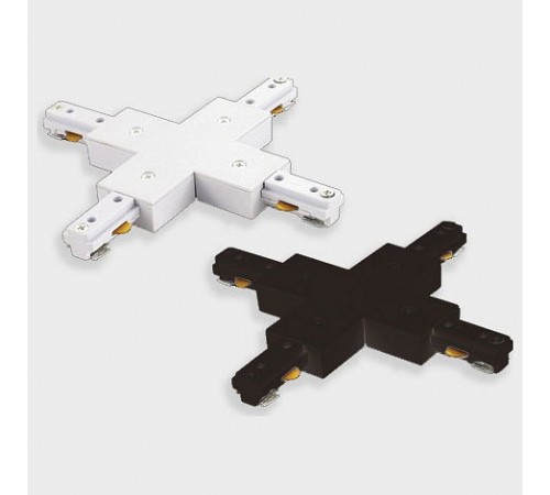 Соединитель X-образный для треков Italline WSO 75 black WSO