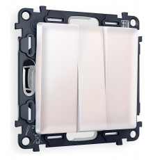 Выключатель трехклавишный без рамки Ambrella Volt MA205010 Quant