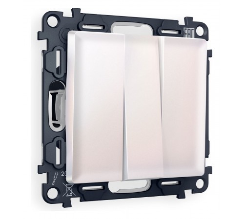 Выключатель трехклавишный без рамки Ambrella Volt MA205010 Quant