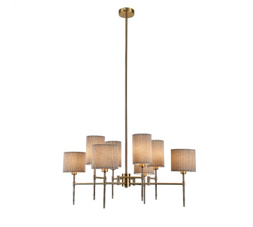 Люстра на штанге Indigo 13033/8R Brass Plisse