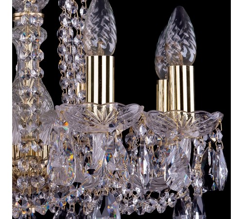 Подвесная люстра Bohemia Ivele Crystal 1402/8/141/G 1402