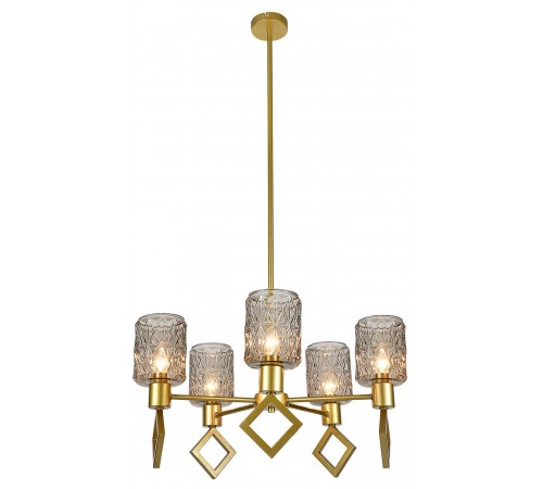 Люстра на штанге Indigo 13025/5R Gold Preda