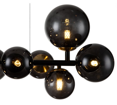 Подвесная люстра Indigo 11018/10P Black Molecola