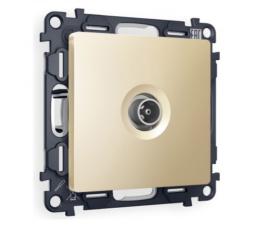 ТВ-розетка проходная без рамки Ambrella Volt MA613030 Quant