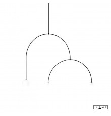 Подвесной светильник iLamp 8628P/3 BK-WH North