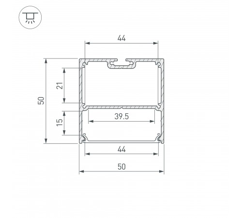 Профиль накладной Arlight 038451 SL-LINE