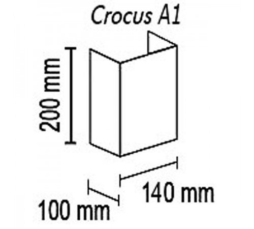 Накладной светильник TopDecor Crocus Glade A1 10 329g Crocus Glade