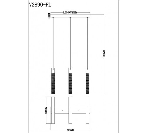Подвесной светильник Moderli V2890-PL Novas
