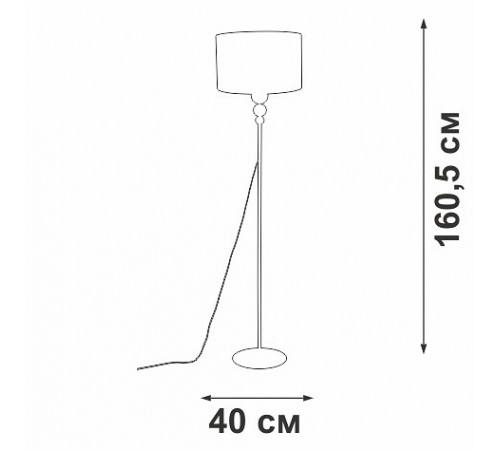 Торшер Vitaluce V2890-1/1P V2890