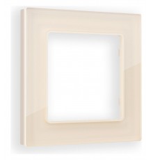 Рамка на 1 пост Ambrella Volt AF330301 Platos Стекло органическое