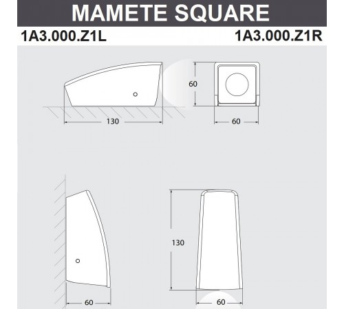Накладной светильник Fumagalli 1A3.000.000.AXZ1L Mamete