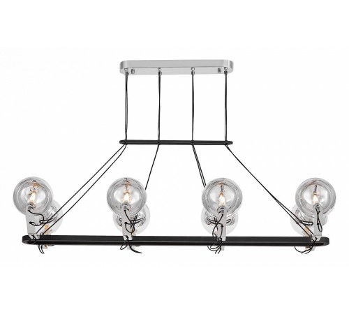 Подвесная люстра LUMINA DECO LDP 9110-8-PR BK+CHR MARSEO