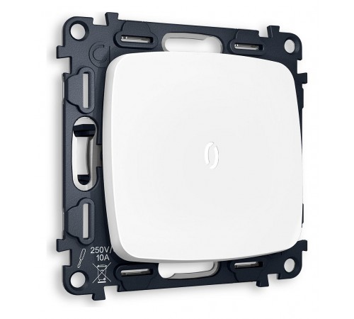 Выключатель одноклавишный с подсветкой без рамки Ambrella Volt MO122015 Quant