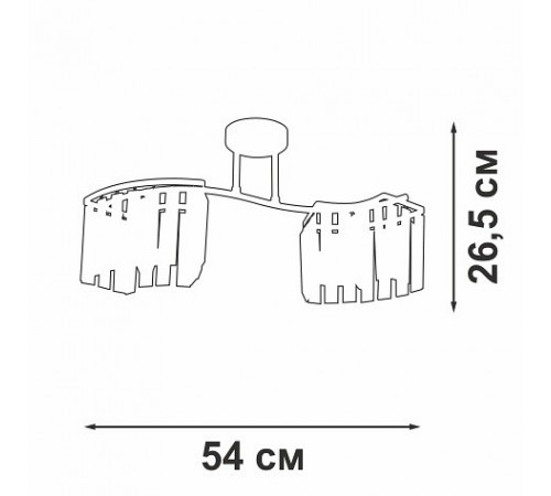 Накладной светильник Vitaluce V5884-0/2PL V5884