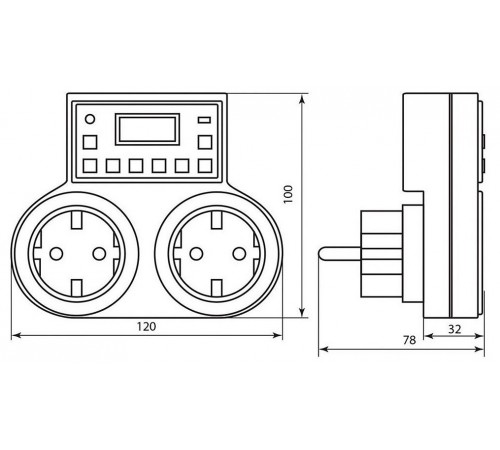 Розетка с таймером Feron 23236 TM25