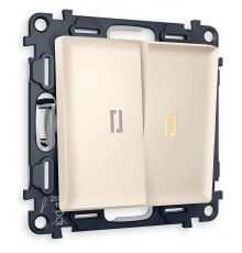 Выключатель проходной двухклавишный с подсветкой Ambrella Volt MA324030 Quant