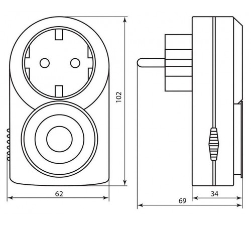Розетка с таймером Feron 23238 TM50